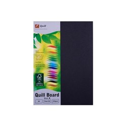 Quill A4 Multiboard A4 210gsm Black Pack of 50_2